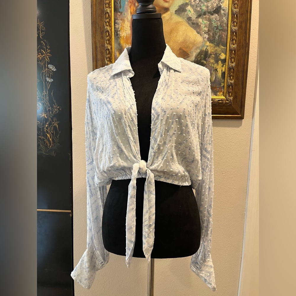 Olivaceous White Textured Button Down Shirt